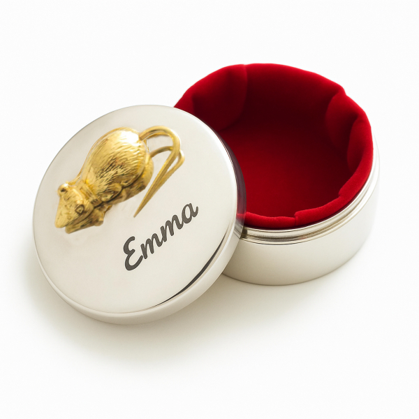 Caixa de dentes de leite personalizada ratinho