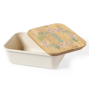 Caixa para lanche personalizada com padrão floral Caixa para lanche personalizada com padrão floral