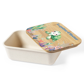 Caixa para lanche personalizada com decoração aquática Caixa para lanche personalizada com decoração aquática
