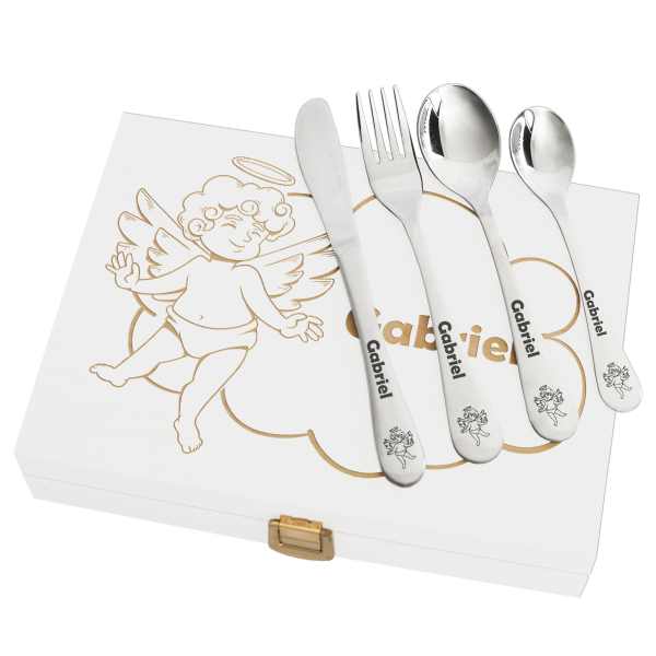Talheres personalizados pequeno anjo