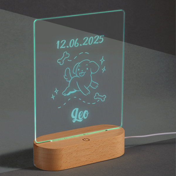 Candeeiro LED personalizado com animais