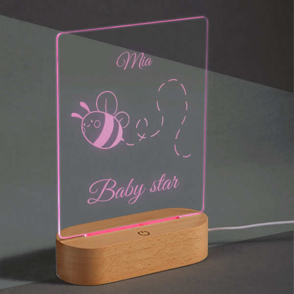 Candeeiro LED personalizado com animais
