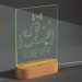 Candeeiro LED personalizado com animais