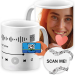 Caneca com foto e música personalizada