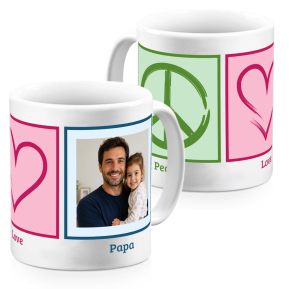 Caneca Peace & Love foto