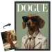 Capa da revista DOGUE a partir de uma foto Capa da revista DOGUE a partir de uma foto