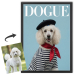 Capa da revista DOGUE a partir de uma foto Capa da revista DOGUE a partir de uma foto