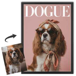 Capa da revista DOGUE a partir de uma foto