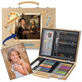 Coffret de desenho Leonardo personalizado a partir de uma foto