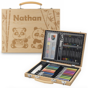Estojo de desenho panda personalizado