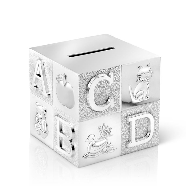 Cofrinho cubo alfabeto