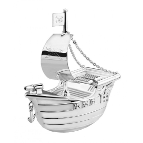 Cofrinho de metal navio pirata Cofrinho de metal navio pirata