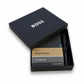 Conjunto de oferta Hugo Boss com caderno e esferogr�fica