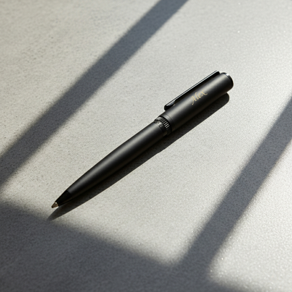 Conjunto de oferta Hugo Boss com caderno e esferogr&aacute;fica