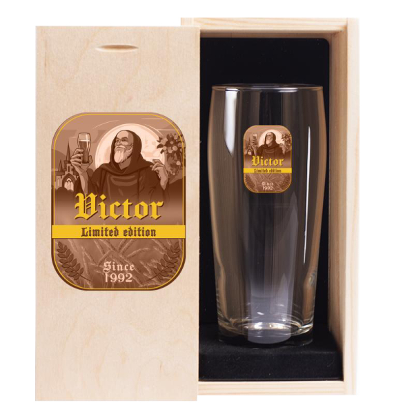 Copo de cerveja impresso Trapista
