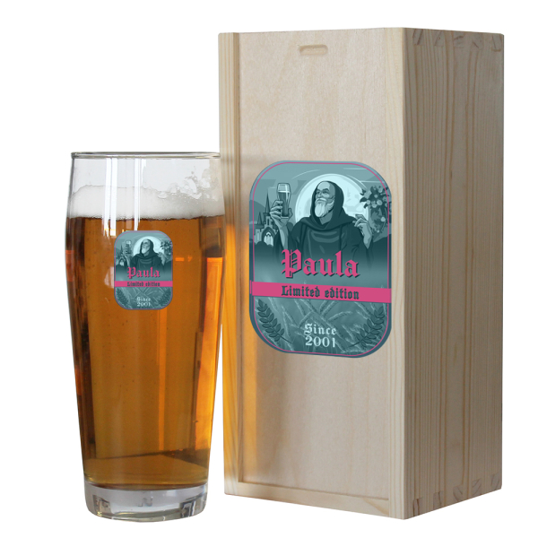 Copo de cerveja impresso Trapista