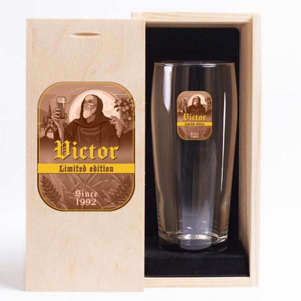 Copo de cerveja impresso Trapista