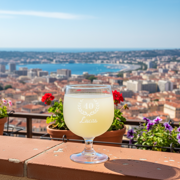 Copo de licor personalizado anivers&aacute;rio