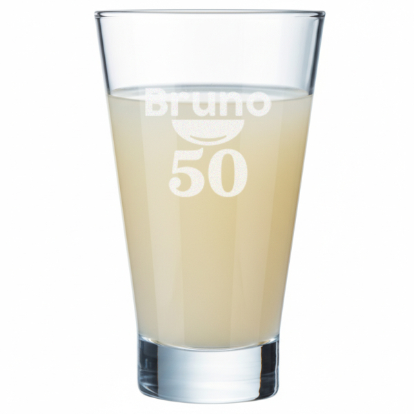 Copo de pastis personalizado Anivers&aacute;rio - esp&iacute;rito bistr&ocirc;