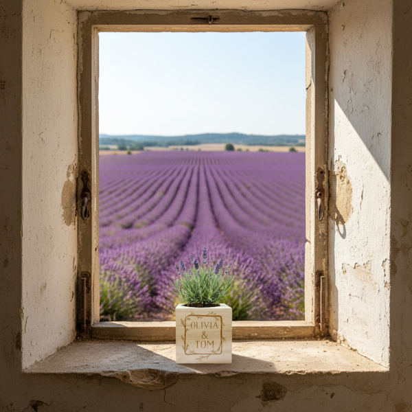 EcoCube personalizado Quadro flor