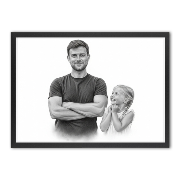 Montagem fotográfica para um retrato em estilo carvão