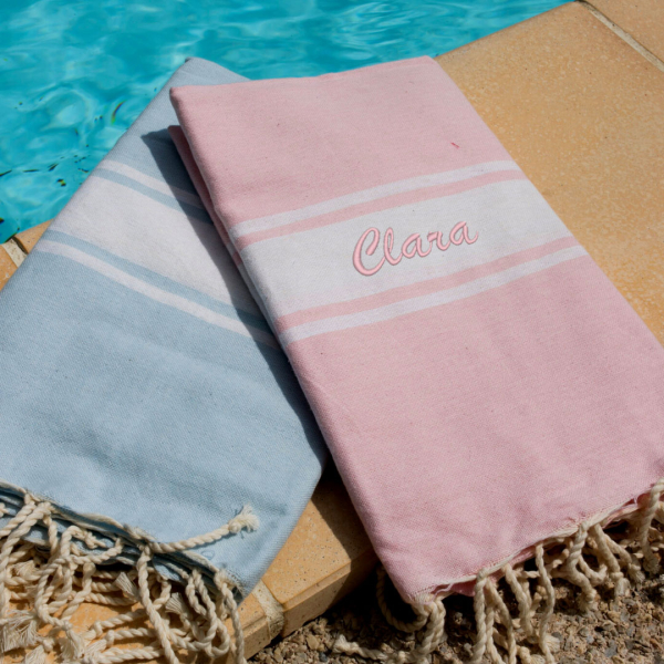 Fouta de praia tradicional personalizada