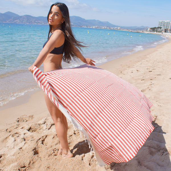 Fouta tradicional personalizada com riscas