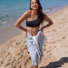 Fouta tradicional personalizada com riscas