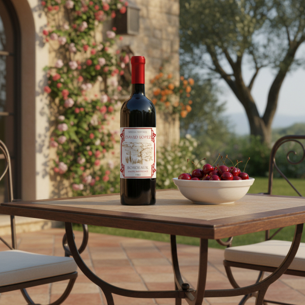 Garrafa de vinho personalizada Tradição