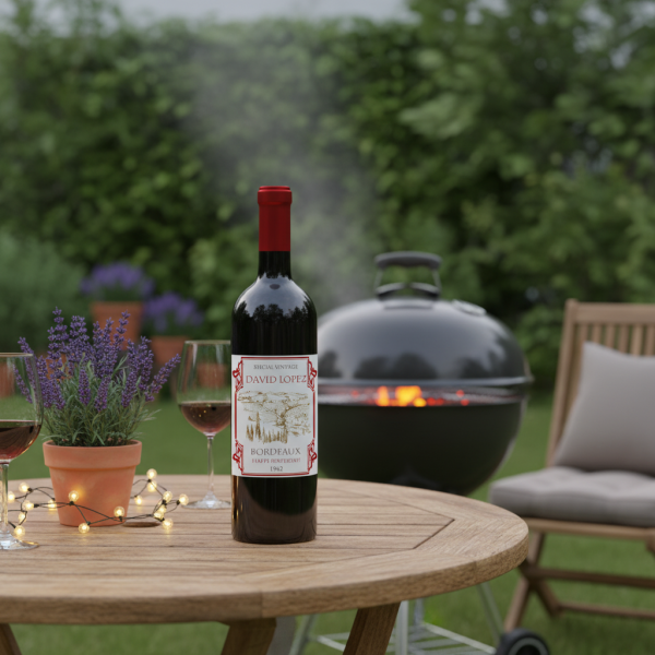 Garrafa de vinho personalizada Tradição