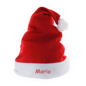 Gorro de Natal infantil com nome