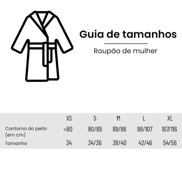 Roupão de mulher personalizado
