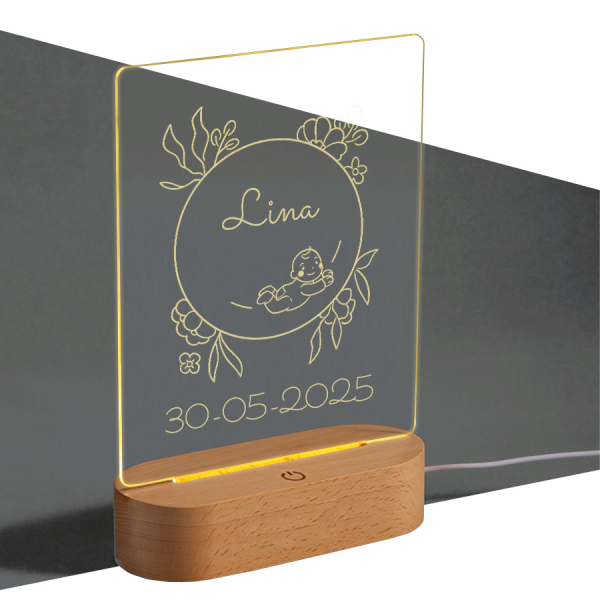 Lâmpada LED personalizada  Batizado