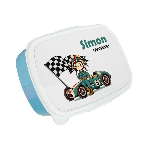 Lancheira impressa piloto de F1