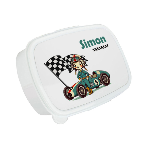 Lancheira impressa piloto de F1