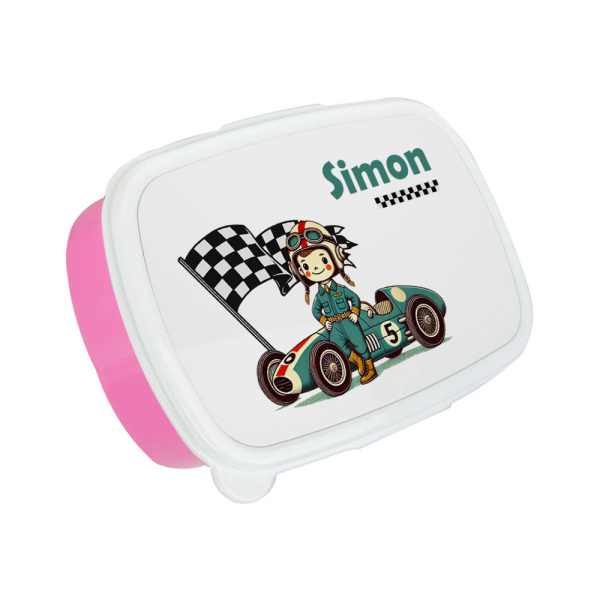 Lancheira impressa piloto de F1