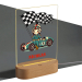 Luz de presenca personalizada carro de corrida
