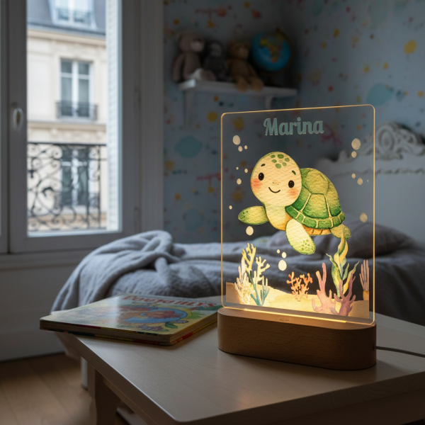 Luz de presença personalizada oceano