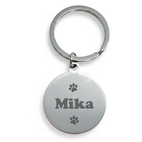 Medalha redonda gravada para c&atilde;o ou gato