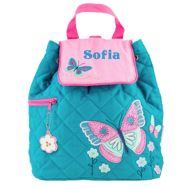 Mochila Borboleta turquesa personalizada