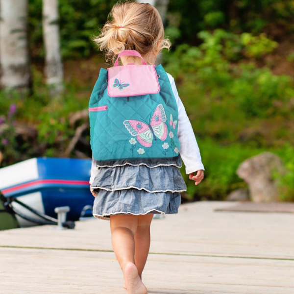 Mochila Borboleta turquesa personalizada