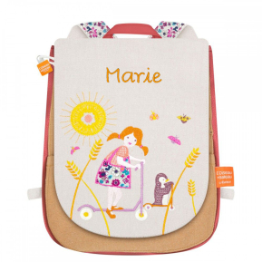 Mochila infantil personalizada com bordado de trotineta Mochila infantil personalizada com bordado de trotineta