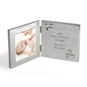 Moldura Dupla Personalizada para Nascimento ou Batizado Moldura Dupla Personalizada para Nascimento ou Batizado