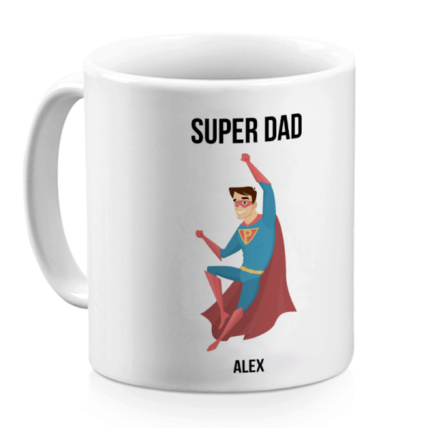 Caneca de super-herói personalizada