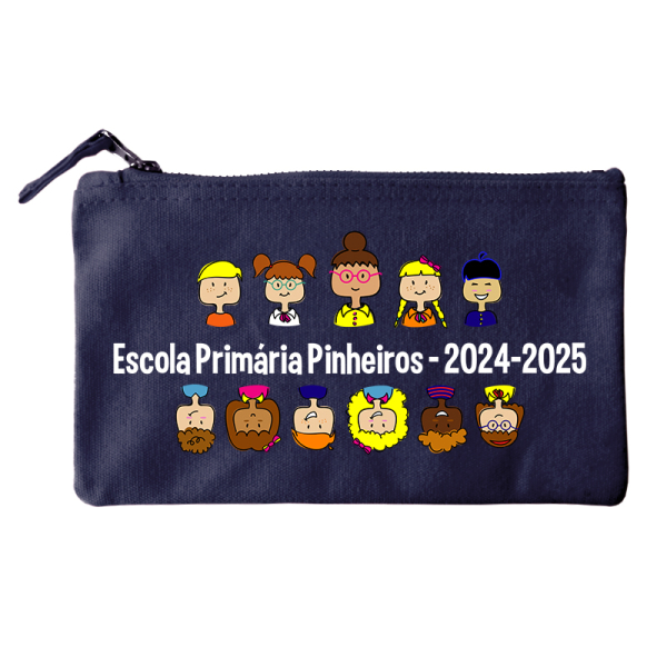 Pequena bolsa de algodão com Obrigada professora impresso