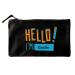 Pequena bolsa de algodão personalizada HELLO