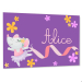 Placa de porta infantil bailarina ratinha personalizada com nome