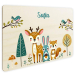 Placa de porta personalizada floresta encantada