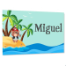 Placa de porta quarto infantil - Pequeno Pirata
