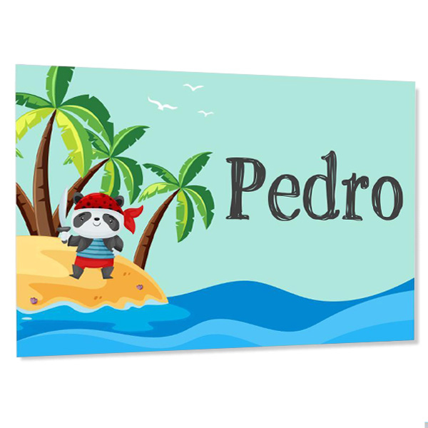 Placa de porta quarto infantil - Pequeno Pirata